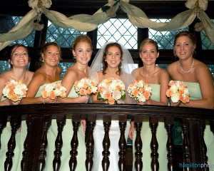 Bridal Party on Balcony Hamilton